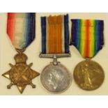 1914 Star Trio to 4690 Pte J Hayhurst 6/D.Gds. To France 13/8/1914. VF (3)