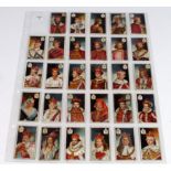 Singleton & Cole, Kings & Queens, part set 29/40 I large sheet, mixed condition P - G, cat value £