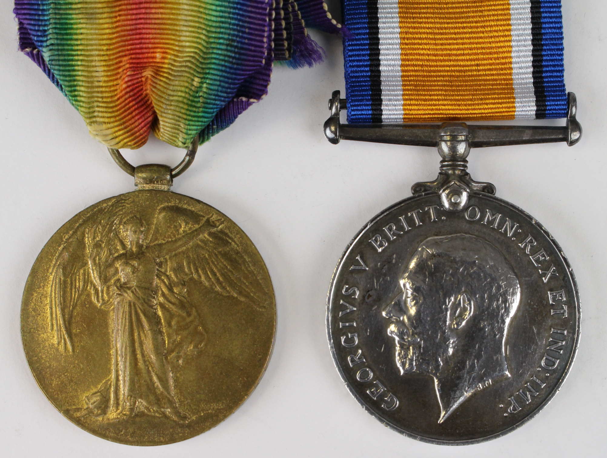 BWM & Victory Medal to 459401 Dvr J W McKinnell RE (2)