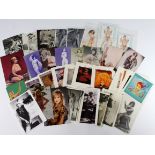 Glamour, 60 cards and photos, inc. Nudes, Erotic, American Machine cards (8), modern sets inc.