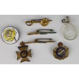 Sweetheart Badges (7) - includes 2 Rifle and 2 Yeomanry types