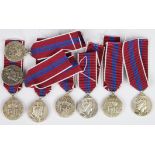 Coronation Medals 1953 silver miniatures (8)