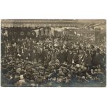 Kings Lynn Mart 1906 with Mayor, crowd & side-shows R/P   (1)