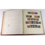 British Commonwealth GVI printed album (cover faded) with general ranges of used issues for many