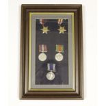 WW2 Police Long Service medal named to Sgt Herbert G Haywood with 1939-45 Star F & G Star Defence