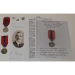 Imperial Service Medals - GV crowned to Thomas Arthur Lotherington L/G 20/12/1932 Hull Post