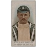Will's, Cricketers (1896 issue) H W Bainbridge Warwickshire. G - VG cat value £100