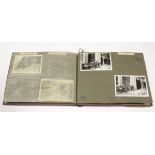 German WW2 photo album with forty eight army photos, portraits and groups, some taken in the snow