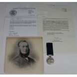 Liverpool Shipwreck and Humane Societys Marine Medal (silver 38mm), named Mr W H Stead 2nd Officer