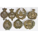 Glengarry badges inc HMS Excellent, No 37 North Hampshire, XXX, No 61 South Gloucestershire, No 35