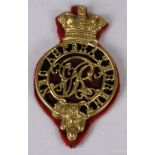 Badge - Royal Military College QVC Officer Cadet Cap Badge 1880 to 1901