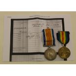 BWM & Victory Medal to 23632 Pte T Goodman Oxf & Bucks L.I. GVF (2)