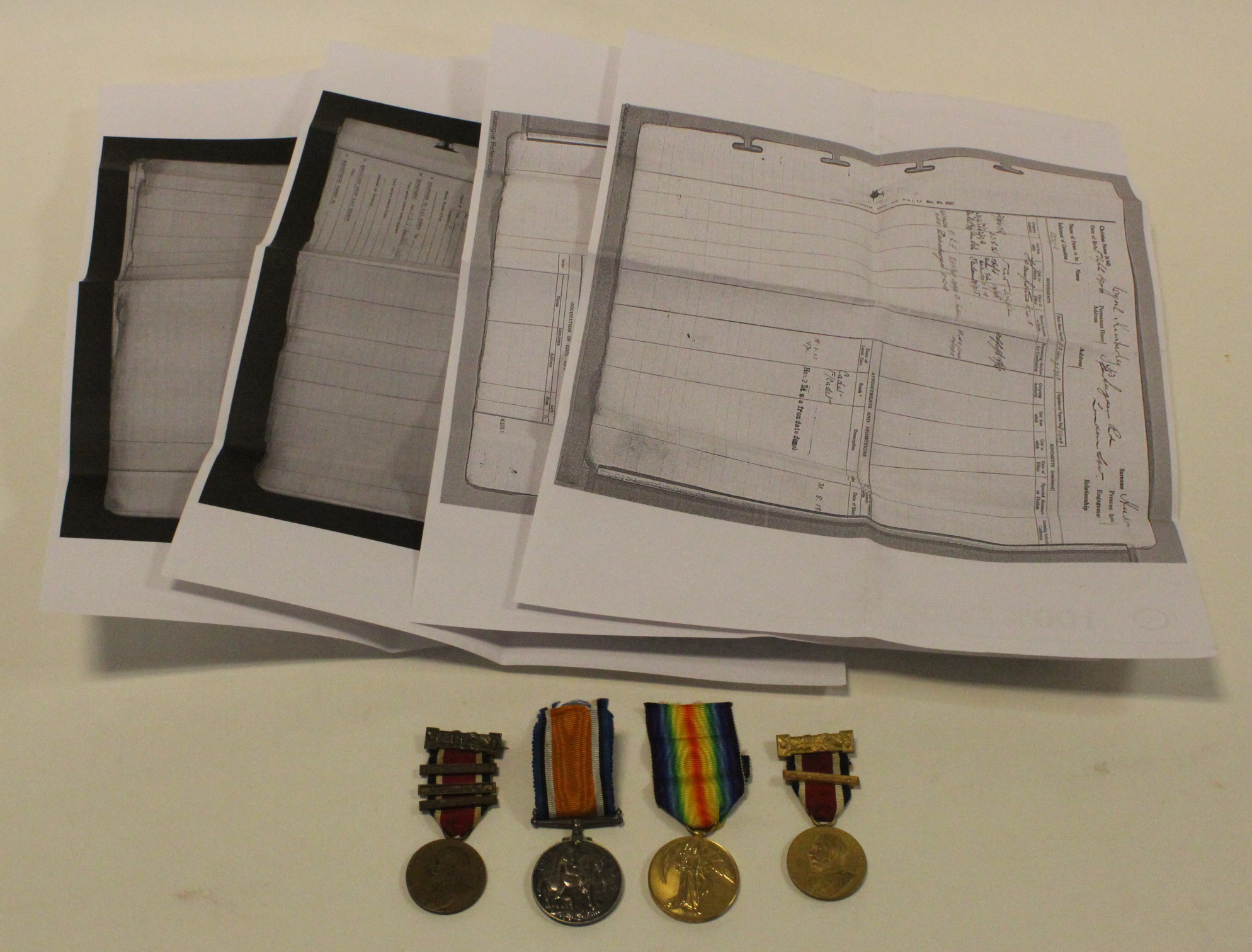 BWM & Victory Medal to 137273 Pte.2. C K Hurdon RAF. Born Clapham, London. With copy service papers,