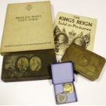 1914 Princess Mary gift tin with Princess Mary gift book GRV & Mary commemorative tin GRV & Mary