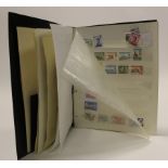 British West Indies Dominica stamps collection on leaves, hawid pages and stockcard