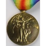 WW1 Victory Medal named PO. 1010-S- Pte G Y Gibson RMLI. Killed 28/4/1917 with 2nd RM Bn RN Div