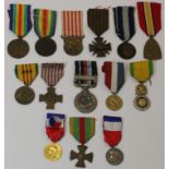 Various World Medals, full size with Ribbons (approx 14)