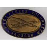 Leeds Volunteer Reserve 1914 badge