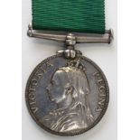 Volunteer Force LS Medal QV engraved to 40 Sergt A Laird 1/Orkney V.A. VF