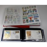 Stockbook of Germany, many mint sets, good cat value + Cover Album of Germany + Stockbook well