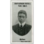 Taddy, South African Football Team 1906-7, Millar. VG cat value £28