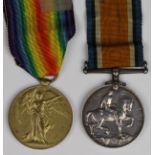 BWM & Victory Medal G-29372 Pte G A Jeffs R.W.Kent.Regt. Killed In Action 18/9/1918 with the 7th Bn.