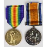 BWM & Victory Medal to M2/268670 Pte H C French ASC. Lived New Cardinal Street, Ipswich. GVF (2)