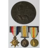 1915 Star Trio + Death Plaque to SR-5045 L/Cpl Edward Edwin Miller E.Surrey Regt. Killed In Action