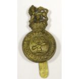 Badge Royal Devon Yeomanry R.F.A brass with slider