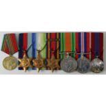 Group attributed to P/JX 203264 F C Pantling RN. Medals mounted as worn 1939-45 Star, Atlantic Star,