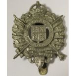 Badge London Rifle Brigade white metal with slider