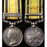 South Africa Medal with 1879 clasp, named 3313 Pte M Moore 3/60th Foot (964 to Regt). Also