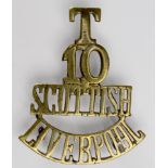 Shoulder Title T/10/Scottish/Liverpool. Scarce