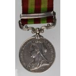 India Medal with Relief of Chitral 1895 clasp (2050 Pte M Conway 1st Bn E.Lanc Regt). Also