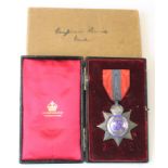 Imperial Service Medal GV (Star shape) in Elkington case of issue. Medal unnamed. GVF