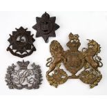 Cap badges - mixed lot of original items inc Victorian (4)