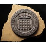 Houses of Parliament stone and metal WW2 period souvenir