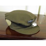 US WW2 private purchase woman's officer Airborne hat complete with original insignia, scarce item