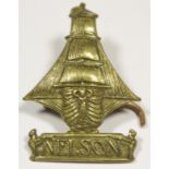 Badge RND Nelson BN brass with lugs