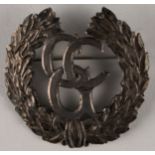 Badge - Control Commission for Germany, silver, marked 800 (German silver mark)