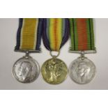 BWM & Victory pair, 15786 Pte F.Wallis Suff R and Defence medal, mtd as worn, mic shows pair only