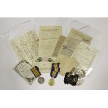 BWM & Victory medals to 33517 Pte P W Hall Scottish Rifles comes with good selection of original