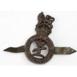 Royal Devon Yeomanry Artillery bronze badge with folding lugs. Rare