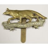 Badge Queens own Yeomanry brass with slider