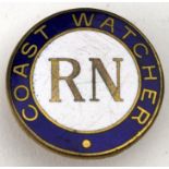 Badge - R.N. (Royal Navy) Coast Watcher