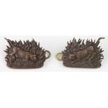 West African Regiment officers bronze collars pair (2)