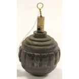 WW1 German kruger ball grenade, nice example, complete with fuse