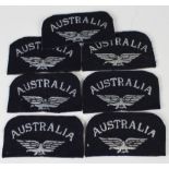 Badges - Australia/Eagle RAF WW2 Shoulder Title Badges (7)