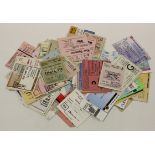 Football Ticket collection including several 1950's and 1960's Cup Finals. Good lot (qty)