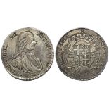 Malta silver 30 Tari 1790, eagle below modified bust, KM#335.1, bold VF, light adjustment lines on